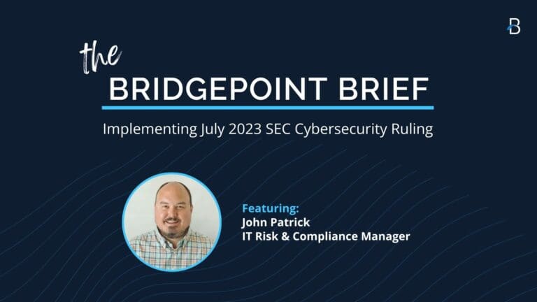 Bridgepoint Brief video about the July 2023 cybersecurity ruling.
